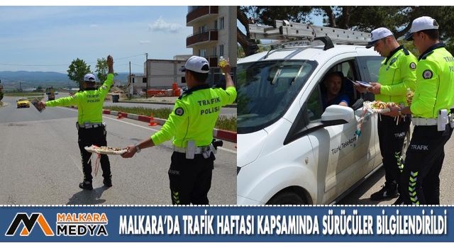 Malkara’da Trafik Haftası Kapsamında Sürücüler Bilgilendirildi