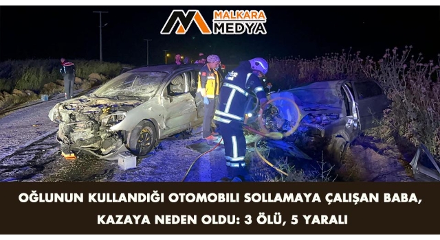 Oğlunun kullandığı otomobili sollamaya çalışan baba, kazaya neden oldu: 3 ölü, 5 yaralı