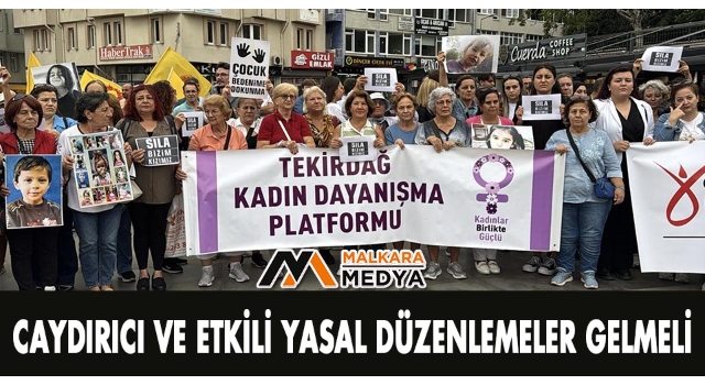 Tekirdağlı kadınlardan, Narin ve Sıla protestosu