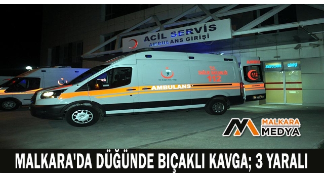 Malkara'da Düğünde bıçaklı kavga; 3 yaralı