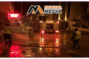 Malkara’da Caddeler ve Sokaklar Dezenfekte Edildi