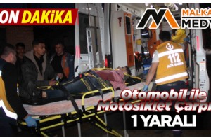 Malkara'da Otomobil ile Motosiklet Çapıştı; 1 Yaralı