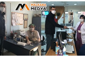 Malkara Belediyesi Ürettiği Maskeleri Dağıtmaya Sağlık Ocakları İle Devam Ediyor