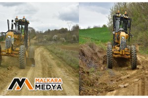 Malkara’da çiftçilerin bozulan tarla yolları onarılıyor
