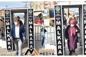 Malkara’da Dezenfeksiyon Kabini Hizmet Vermeye Başladı