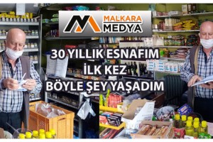 Malkara'da hayırsever vatandaş veresiye defterini yırttı