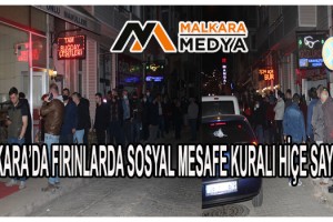 Malkara'da sokağa çıkma yasağını duyanlar akın etti, uzun kuyruklar oluştu