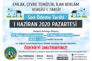 Malkara Belediye Veznesi Cumartesi ve Pazar Günü Hizmet Vermeye Devam Edecek
