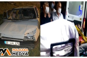 Malkara'da kontrolden çıkan otomobil yayalara çarptı:1'i ağır 2 yaralı