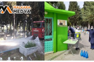 Mezarlıklar Bayram Ziyaretlerine Hazır Hale Getirildi