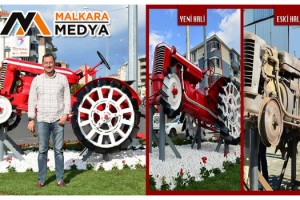 Cumhuriyet dönemine ait antika traktör Başkan Yüksel ile hayata döndü