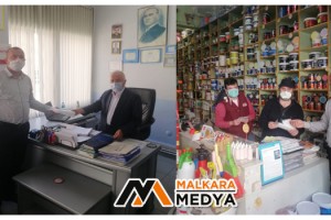 Malkara Ticaret ve Sanayi Odası Üyelerine Maske Dağıttı