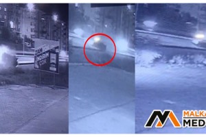 Malkara'da 4 gencin yaralandığı kaza kamerada