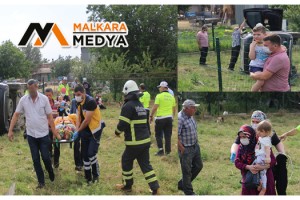 Malkara’da Hafif Ticari Araç, Bahçe Çitlerini Devirerek Bahçeye Uçtu: 5 Yaralı