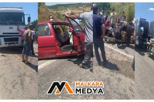Malkara’da Otomobil ile Kamyon Çarpıştı; 1 Yaralı