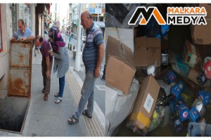 Malkaralı esnaf kapağı açtığında şoke oldu: Malzemelerini suya gömülmüş halde buldu!..