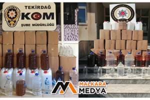 Tekirdağ’da kaçak içki operasyonu: 702 litre ele geçirildi