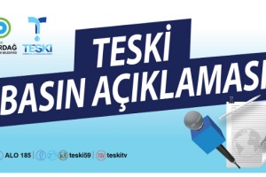 TESKİ'den Allıışık Mahallesi Su Kesintisine "BASIN AÇIKLAMASI"