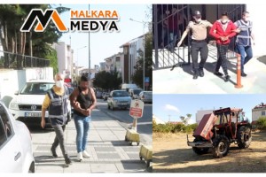 Malkara'da ayçiçeği hırsızlarını lastik izi yakalattı