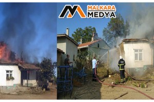 Malkara’da ev yangını