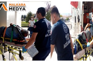 Malkara'da inşaatta 5 metre yüksekten düşen işçi yaralandı