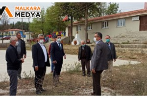 Malkara Kaymakamı Yüksel ve Belediye Başkanı Yurdakul Elmalı Mahallesine Ziyarette Bulundu