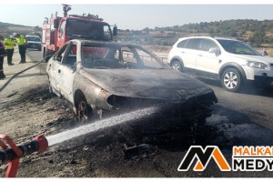 Malkara'da LPG’li araç küle döndü: 2 yaralı