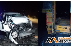 Malkara'da TIR’a arkadan çarpan otomobil hurdaya döndü: 1 yaralı