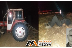Malkara'da traktörün başında ölü bulundu