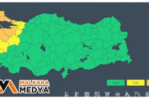 Trakya için turuncu kodlu uyarı