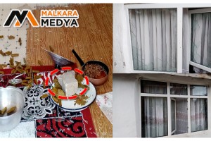 Malkara'da öfkeli şahıs parke taşıyla evin camlarını kırdı