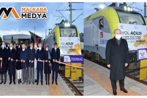 Tekirdağ’dan Avrupa’ya ilk ihracat yükü trenle gönderildi