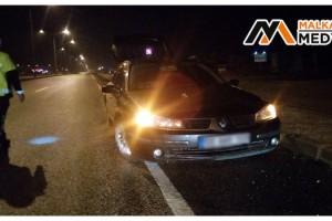 Malkara'da kısıtlamada kaza yapan alkollü sürücünün ehliyetine el konuldu