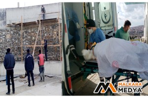 Malkara'da 9 metre yüksekten beton zemine düşen işçi ağır yaralandı
