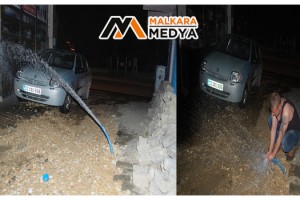 Malkara'da gece yarısı korkutan su patlaması: “Gök gürledi sandım, yataktan fırladım”