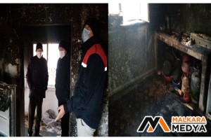 Malkara'da sobayı benzinle tutuşturmak isteyince ev yandı: 6 yaralı
