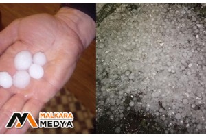 Malkara’da ceviz büyüklüğündeki dolu korkuttu