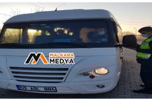 Malkara'da jandarmadan okul servislerine sıkı denetim