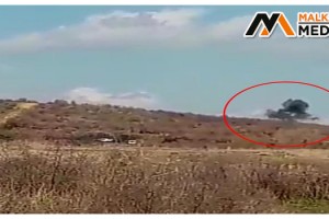 Malkara'da toprağa gömülü bulunan top mermisi böyle imha edildi