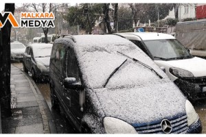 Kar yağışı Malkara'dan İstanbul’un kapısına dayandı