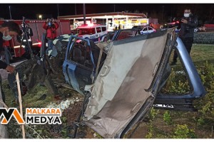 Keşan’da feci kaza: 1 ölü, 2 yaralı