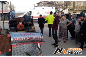 Malkara'da alkollü şahsın kullandığı patpat kokoreç arabasına daldı: 1 yaralı