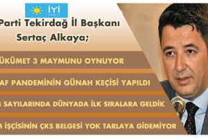Başkan Alkaya; “Tam Kapanma AKP Kongreleri Nedeniyle Geciktirilmiştir!..”