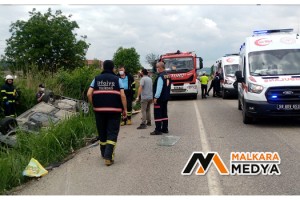 Mahramlı Mahallesinde feci kaza sonrası küçük kıza bakıp ağladı