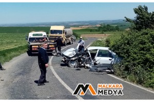 Malkara'da hurdaya dönen bu araçtan sağ çıktı