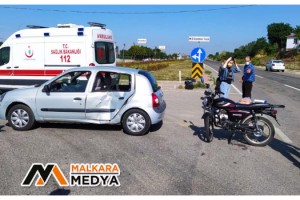 Malkara’da Motosiklet ile Otomobil Çarpıştı; 1 Yaralı