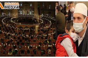 Selimiye Camii'nde Ramazan Bayramı Namazı coşkusu