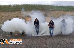 Film sahneleri değil profesyonel polis eğitimleri