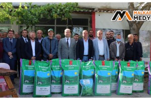 Malkara'da üreticilere tohum desteği