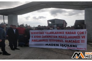 Malkara’da 6 aydır maaş alamayan madenciler eylem yaptı